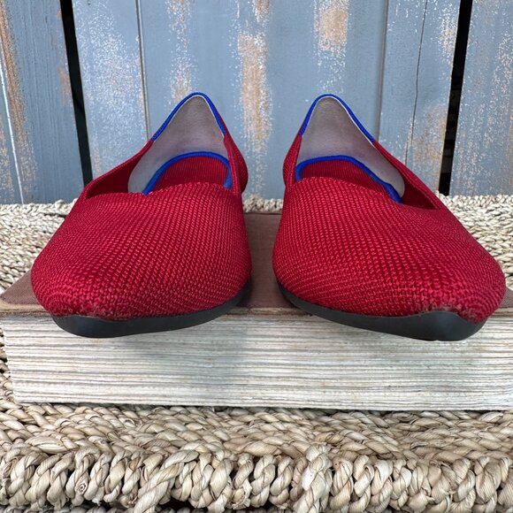 Rothy's The Point Flat Chili Red Sz 9.5 - Picture 6 of 15